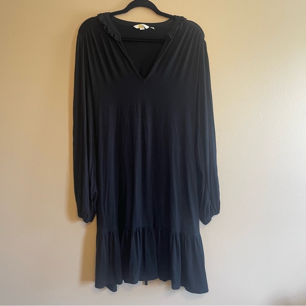 Boden black long sleeve dress Size 12